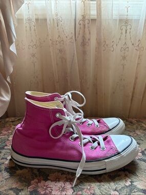 Converse Rare Color Pink High-Top Canvas Sneakers
